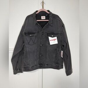 Wrangler Charcoal Denim Jacket size XXL new with tag
